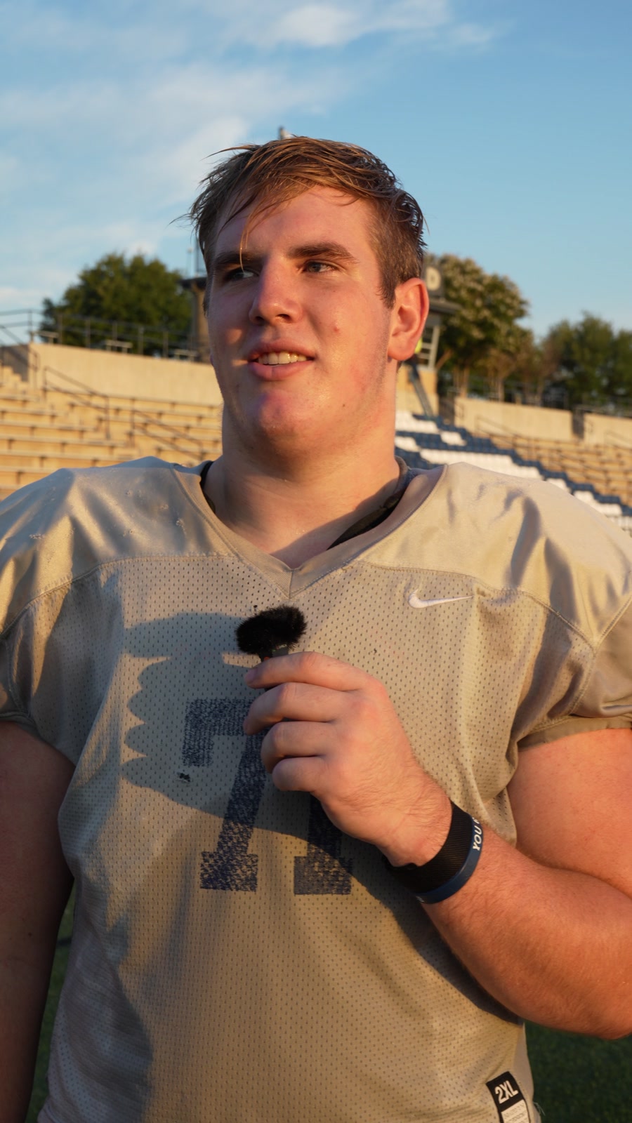 Darren Loftin during his athlete interview